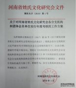 <b>河南省姓氏文化研究会沐鸣注册登录决定对各分</b>
